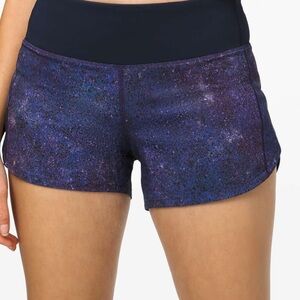 Lululemon Speed Up Short *2.5" in Polar Lights Blue Multi/True Navy